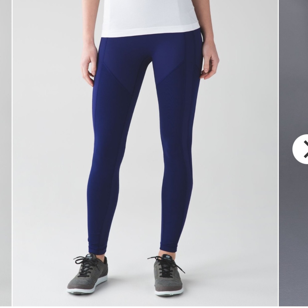 Lululemon- All The Right Places- Sz 14- Hero Blue- Full Length **Flawed**